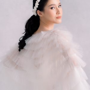 Alternative view of Arabella Tulle Cape