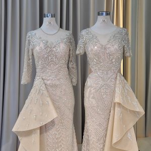 Champagne Mermaid Dress 1