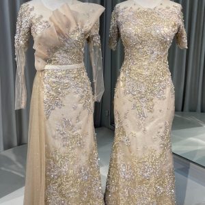 Champagne Mermaid Dress 5