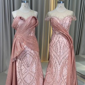 Rose Gold Memaid Dress 2