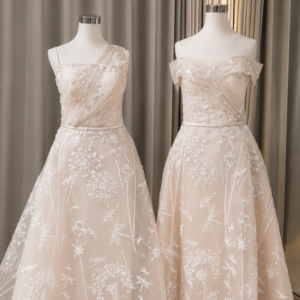 Champagne A-line Dress