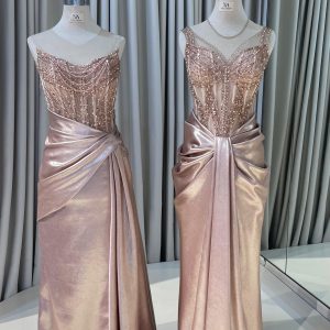 Rose Gold H-line Dress 1