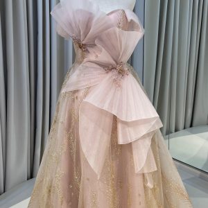 Rose Gold A-line Dress