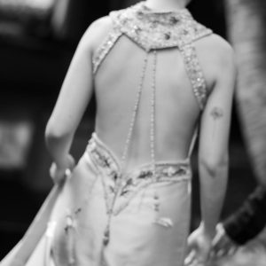 Alternative view of Backless Cream Cheongsam