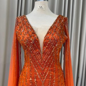 Alternative view of Terracotta Mermaid Dress 3