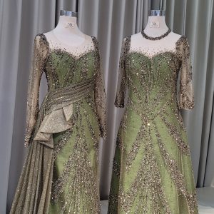 Olive Mermaid & A-line Dress