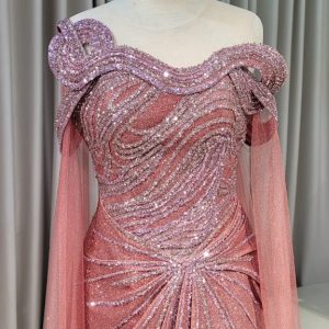 Alternative view of Dusty Rose H-line Dress 2