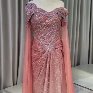 Dusty Rose H-line Dress 2