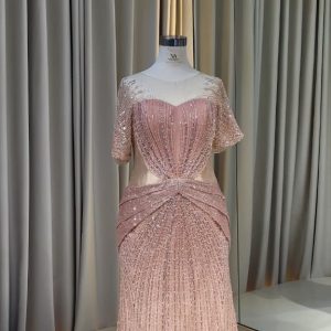 Alternative view of Rose Gold Mermaid Dress with Glitter Detail