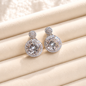 Round Crystal Earrings