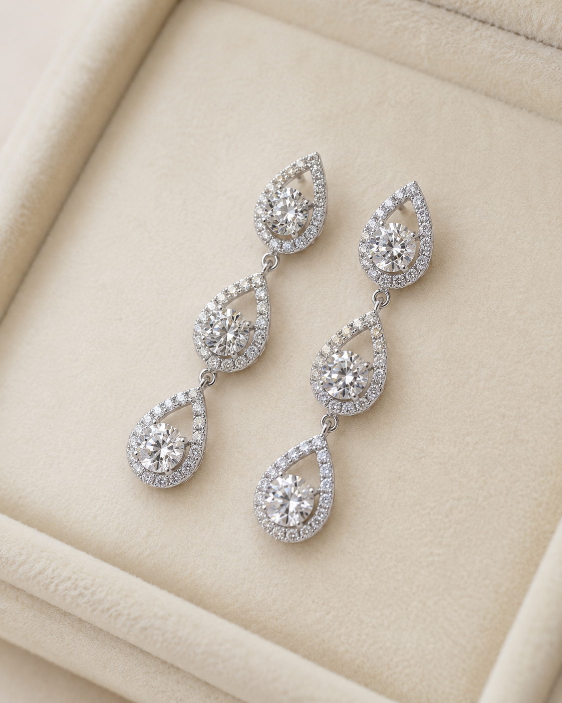 Teardrop Crystal Earrings