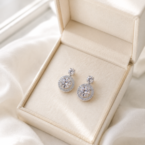 Round Crystal Earrings